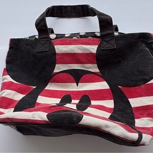 Disney Mickey Mouse Red and Black Tote Bag